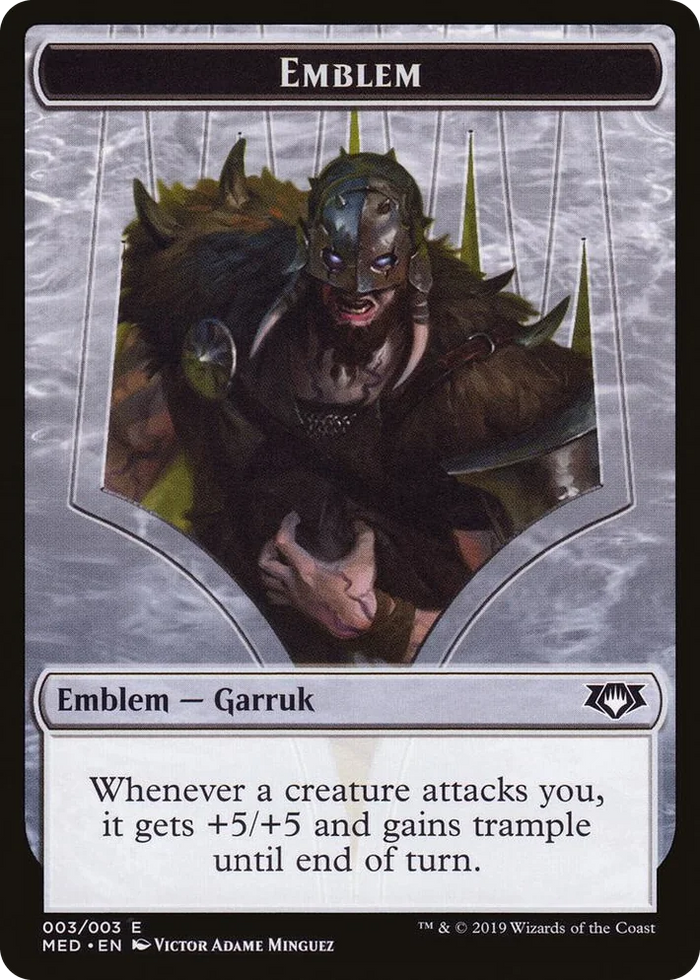 0003 Emblem - Garruk, Apex Predator T Mythic Edition: War of the Spark