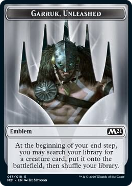 0017 Emblem - Garruk, Unleashed T Core Set 2021