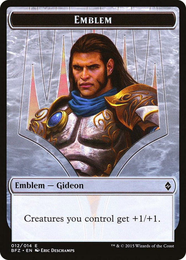 0012 Emblem - Gideon, Ally of Zendikar T Battle for Zendikar