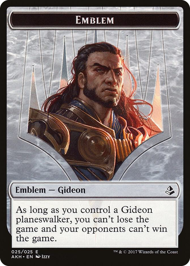 Emblem - Gideon of the Trials #25 T - Amonkhet Pokemon card