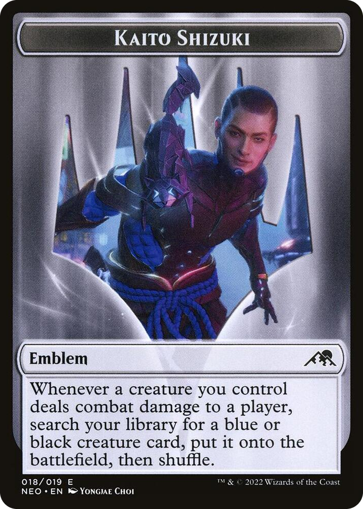 0018 Emblem - Kaito Shizuki T Kamigawa: Neon Dynasty