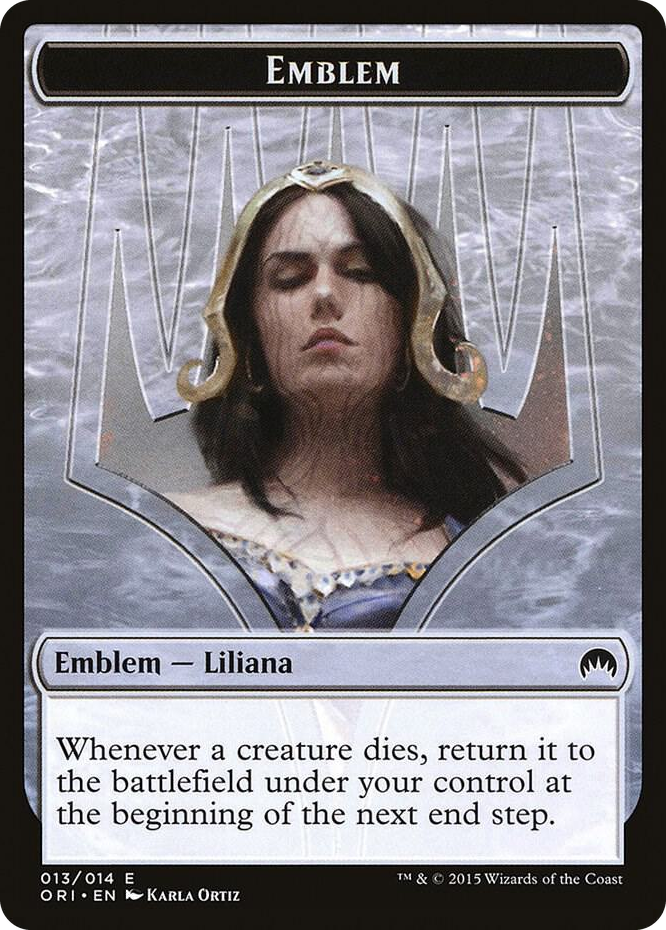 0013 Emblem - Liliana, Defiant Necromancer T Magic Origins