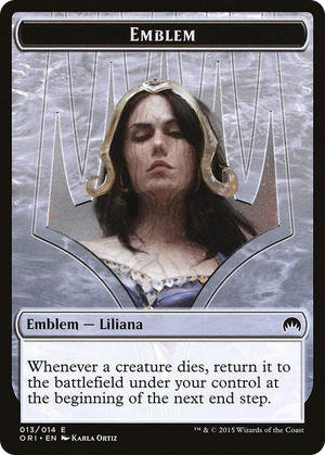 0013 Emblem - Liliana, Defiant Necromancer T Magic Origins