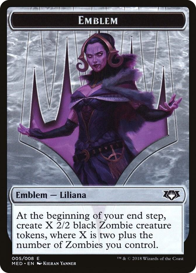 0005 Emblem - Liliana, the Last Hope T Mythic Edition: Guilds of Ravnica