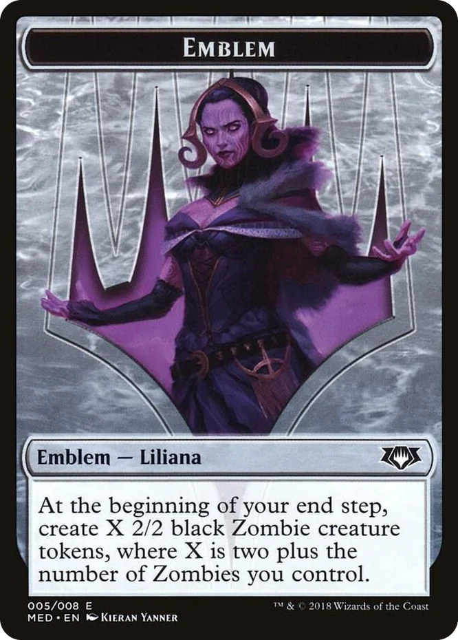 0005 Emblem - Liliana, the Last Hope T Mythic Edition: Guilds of Ravnica