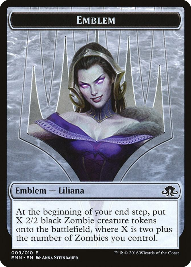 Emblem - Liliana, the Last Hope #9 T - Eldritch Moon Pokemon card