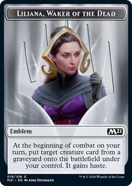 0018 Emblem - Liliana, Waker of the Dead T Core Set 2021