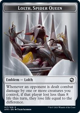 0017 Emblem - Lolth, Spider Queen T Adventures in the Forgotten Realms