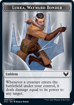0008 Emblem - Lukka, Wayward Bonder T Strixhaven: School of Mages