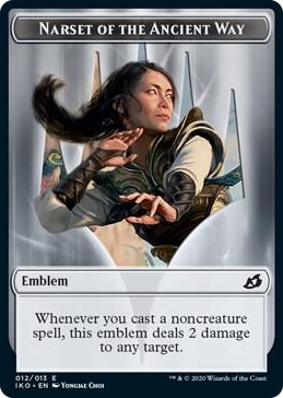 0012 Emblem - Narset of the Ancient Way T Lair of Behemoths