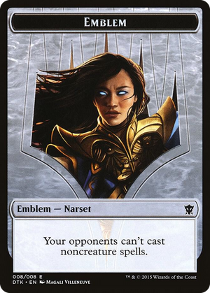 0008 Emblem - Narset Transcendent T Dragons of Tarkir