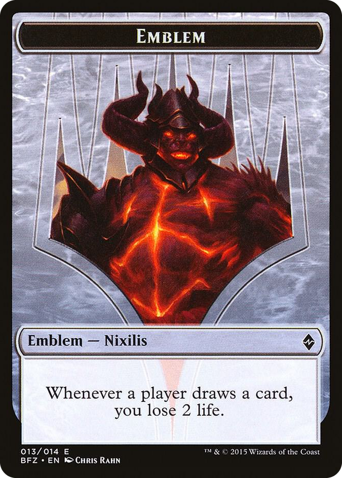 Emblem - Ob Nixilis Reignited #13 T - Battle for Zendikar Pokemon card