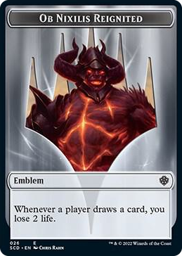 0026 Emblem - Ob Nixilis Reignited Double-Sided Token T Starter Commander Decks