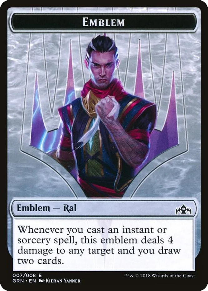 0007 Emblem - Ral, Izzet Viceroy T Guilds of Ravnica