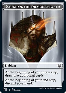 0027 Emblem - Sarkhan, the Dragonspeaker Double-Sided Token T Starter Commander Decks