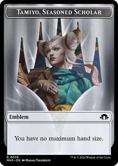 0035 Emblem - Tamiyo, Seasoned Scholar T Modern Horizons 3