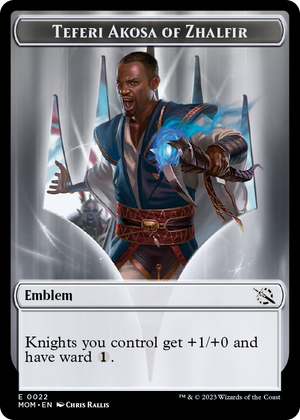 0022 Emblem - Teferi Akosa of Zhalfir T March of the Machine