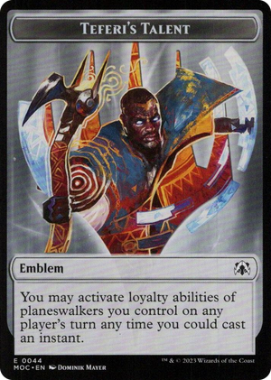 0044 Emblem - Teferi's Talent T Commander: March of the Machine