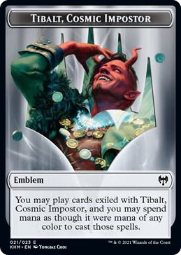 0021 Emblem - Tibalt, Cosmic Impostor T Kaldheim