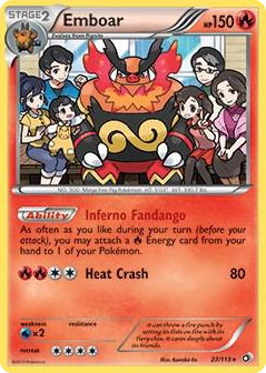 0027 Emboar - 27/113 (Legendary Treasures) Rare Deck Exclusives
