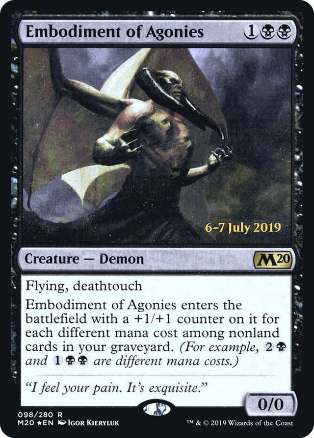 0098 Embodiment of Agonies R Prerelease Cards
