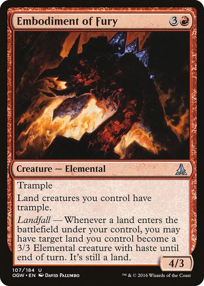 Embodiment of Fury #107 U - Oath of the Gatewatch Pokemon card