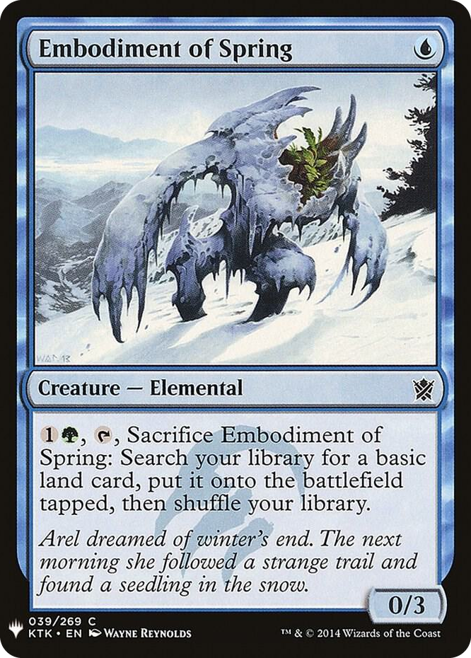 0039 Embodiment of Spring C The List Reprints