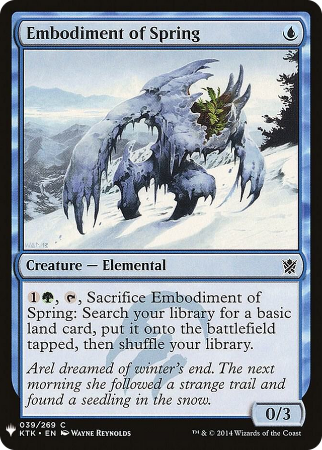 0039 Embodiment of Spring C The List Reprints