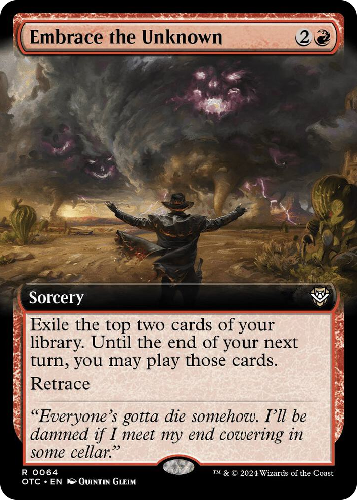 0064 Embrace the Unknown (Extended Art) R Commander: Outlaws of Thunder Junction