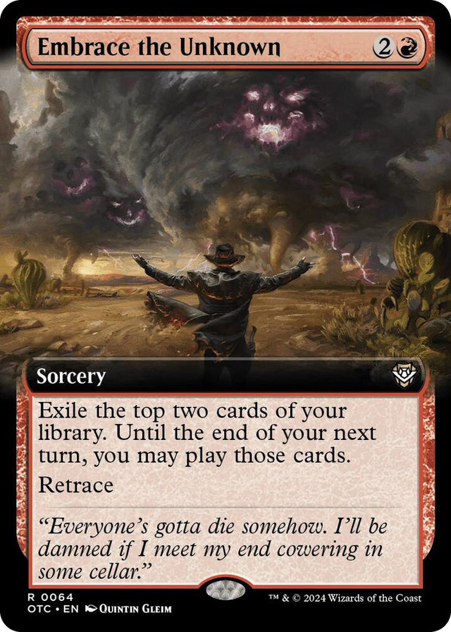 0064 Embrace the Unknown (Extended Art) R Commander: Outlaws of Thunder Junction