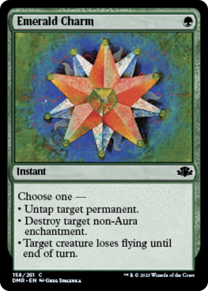 Emerald Charm #158 C - Dominaria Remastered Pokemon card