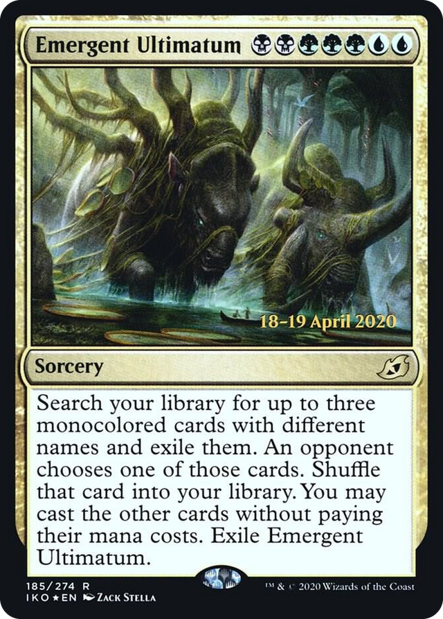 0185 Emergent Ultimatum R Prerelease Cards