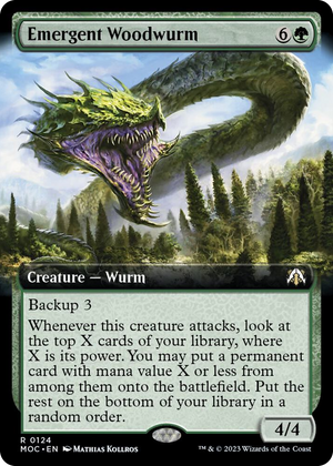 0124 Emergent Woodwurm (Extended Art) R Commander: March of the Machine