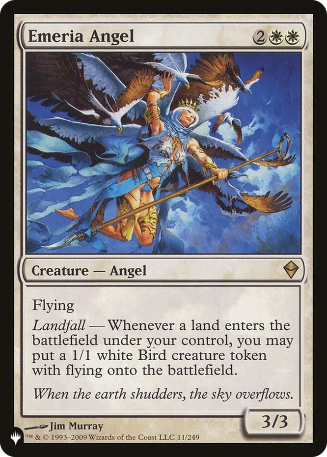 Emeria Angel #11 R - The List Reprints Pokemon card
