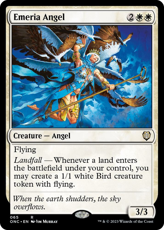 Emeria Angel #65 R - Commander: Phyrexia: All Will Be One Pokemon card