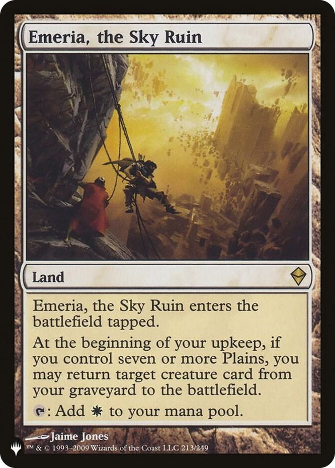 Emeria, the Sky Ruin #213 R - The List Reprints Pokemon card