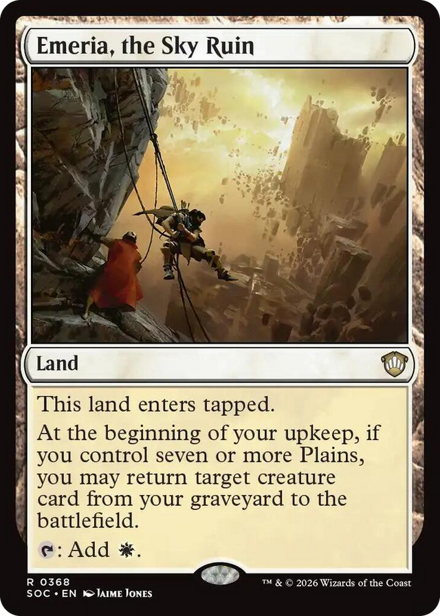 0368 Emeria, the Sky Ruin R Commander: Secrets of Strixhaven