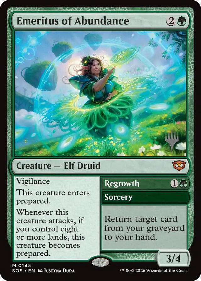 0145 Emeritus of Abundance M Promo Pack: Secrets of Strixhaven