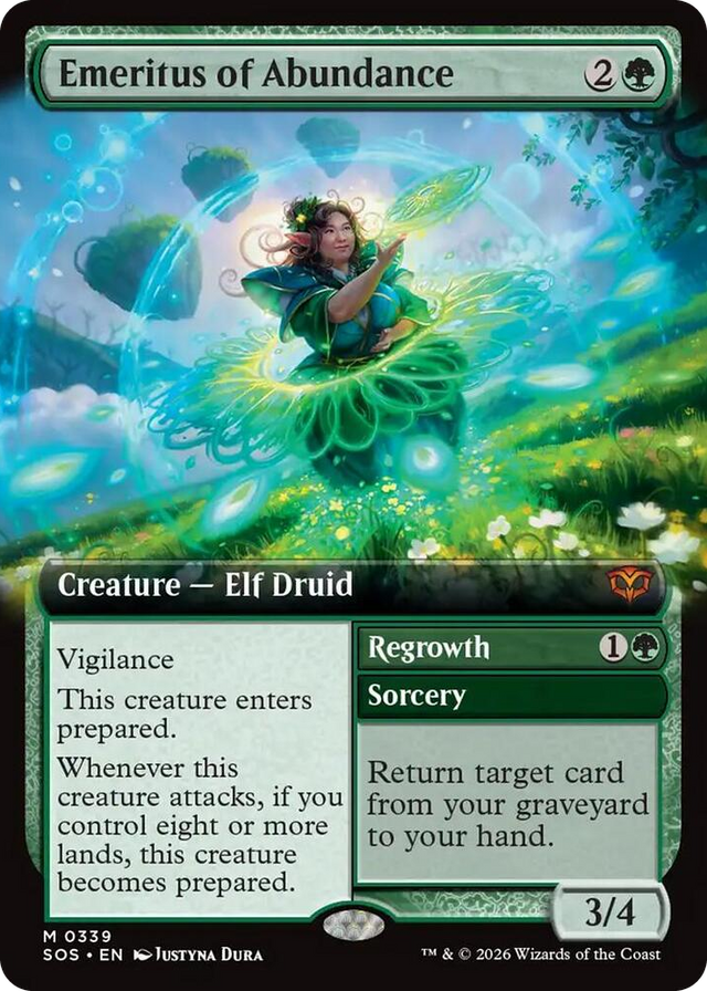 0339 Emeritus of Abundance (Extended Art) M Secrets of Strixhaven