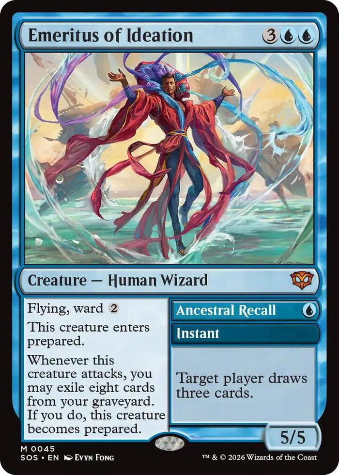 Emeritus of Ideation #45 M - Secrets of Strixhaven Pokemon card