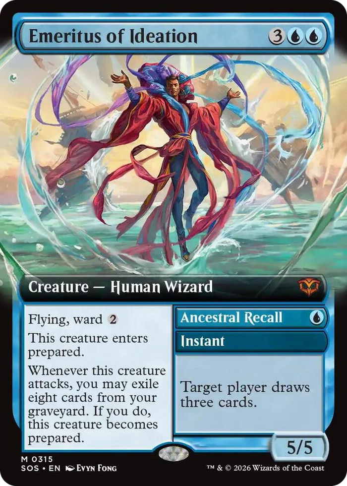 Emeritus of Ideation (Extended Art) #315 M - Secrets of Strixhaven Pokemon card