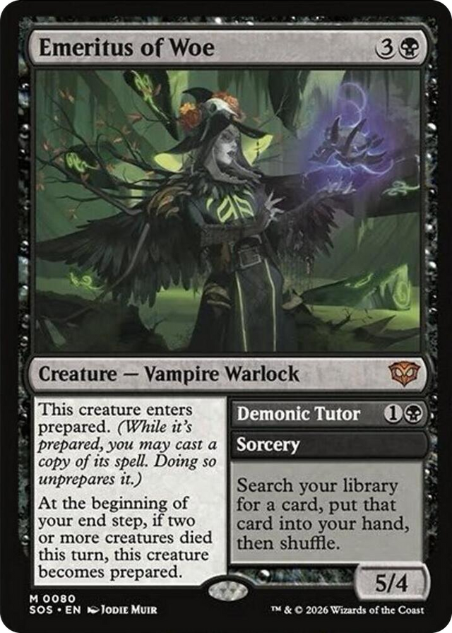 0080 Emeritus of Woe M Secrets of Strixhaven