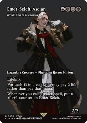 0036 Emet-Selch, Ascian - K'rrik, Son of Yawgmoth (Showcase) R FINAL FANTASY: Through the Ages
