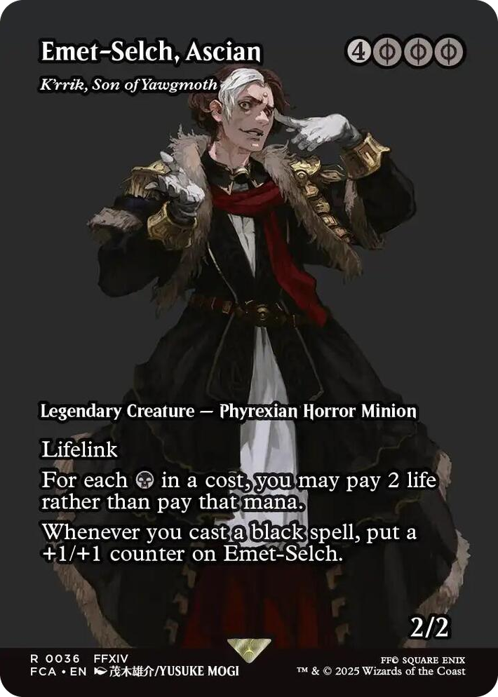 0036 Emet-Selch, Ascian - K'rrik, Son of Yawgmoth (Showcase) R FINAL FANTASY: Through the Ages