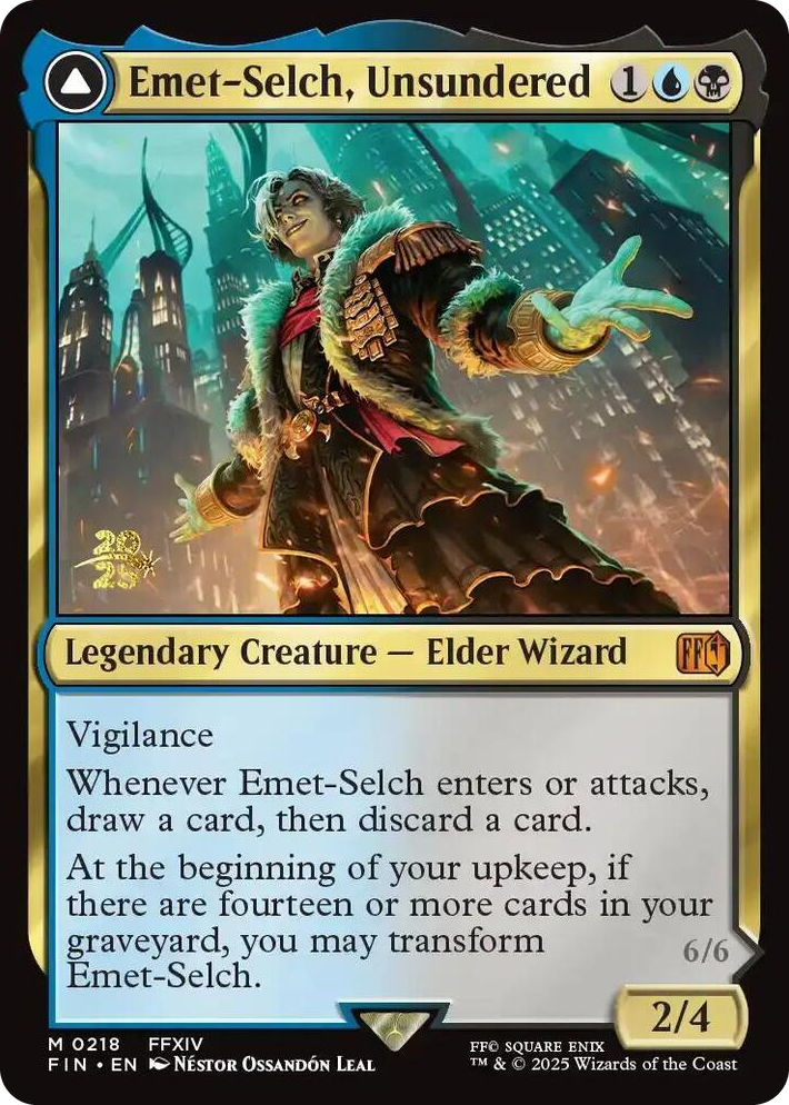 0218 Emet-Selch, Unsundered M Prerelease Cards