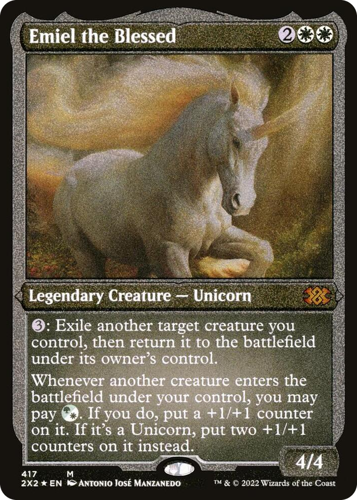 0417 Emiel the Blessed (Foil Etched) M Double Masters 2022