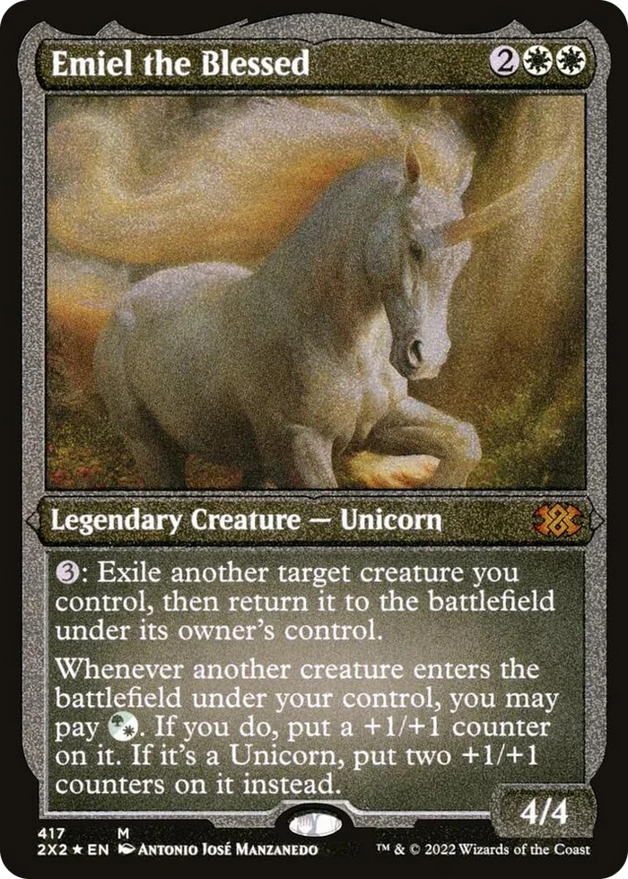 0417 Emiel the Blessed (Foil Etched) M Double Masters 2022