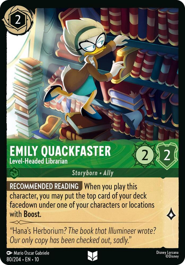 0080 Emily Quackfaster - Level-Headed Librarian Uncommon Whispers in the Well
