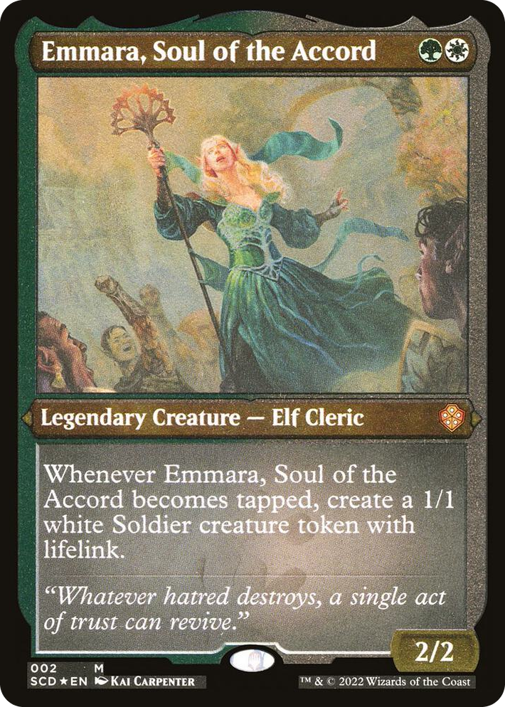 0002 Emmara, Soul of the Accord (Foil Etched) M Starter Commander Decks