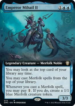 0073 Emperor Mihail II (Extended Art) R Commander: Dominaria United